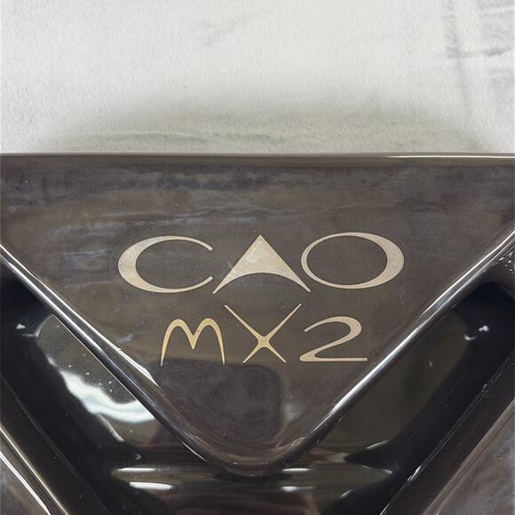 2009 CAO MX2 Ceramic Cigar Ashtray, Tabletop, 10 in x 7.5 inches, Black Charity - Picture 3 of 14